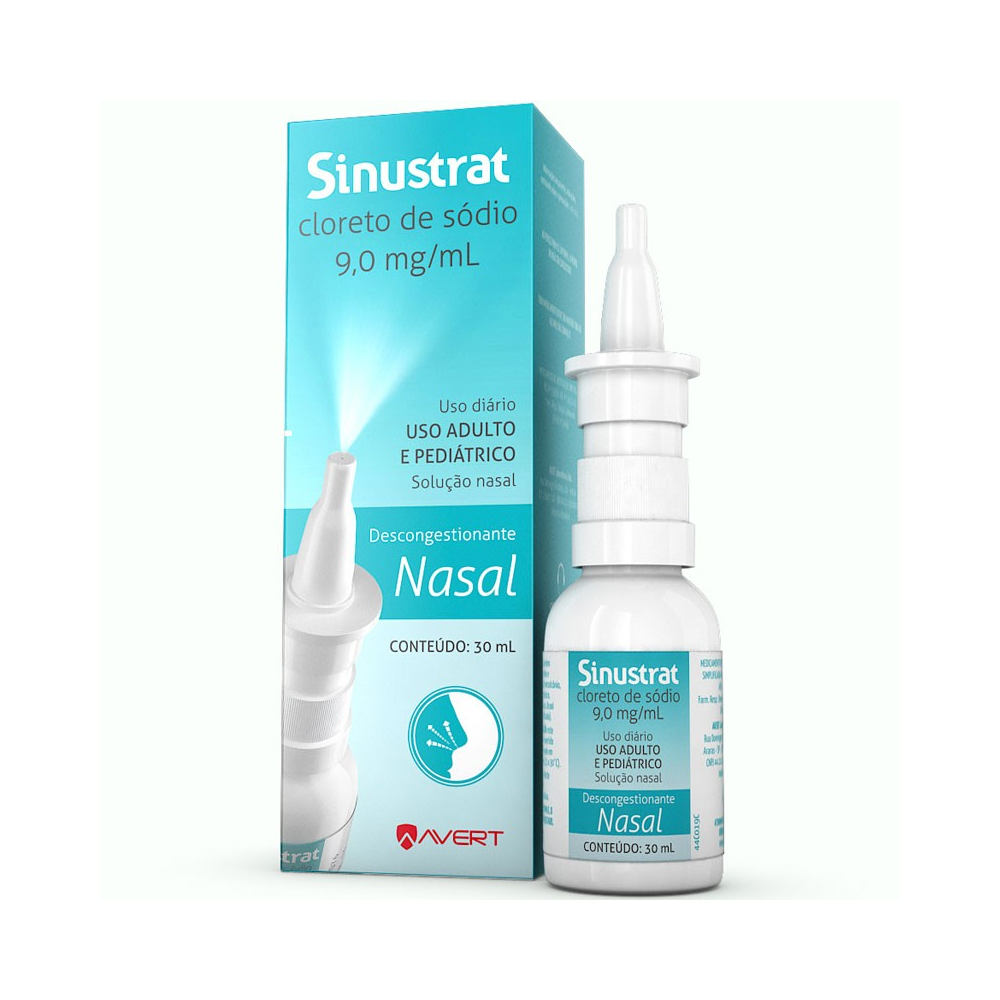 Sinustrat 9 0mg mL caixa 1 frasco 30mL de solução de uso nasal