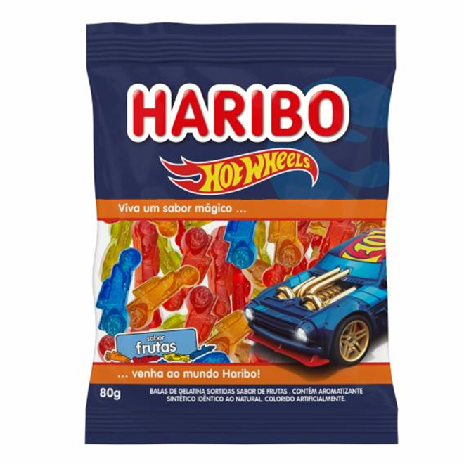 Bala Haribo Gel Hot Wheels Frutas Sort G Bala Haribo Gel Hot Wheels Frutas Sort G