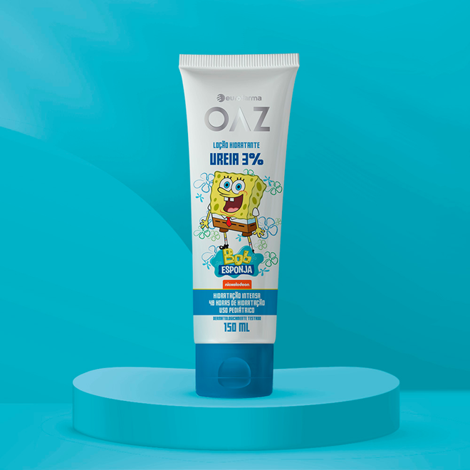 CREME DE UREIA 3 BOB ESPONJA OAZ 150ML Creme De Uréia 3 Bob Esponja