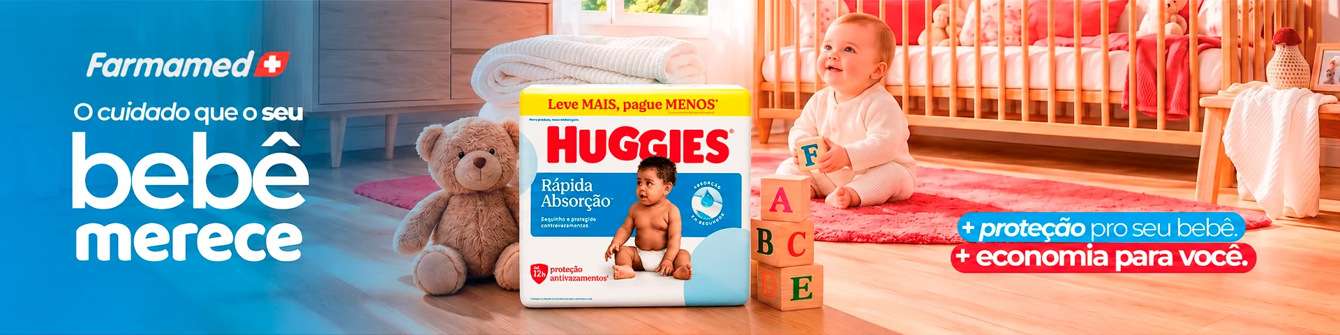 Veja mais: oferta-fraldas-huggies-rapida-absorcao-farmamed