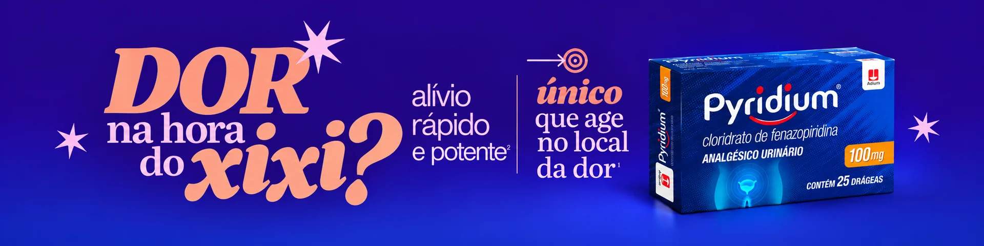 Veja mais: Pyridium 100 mg para alívio dos sintomas do descon