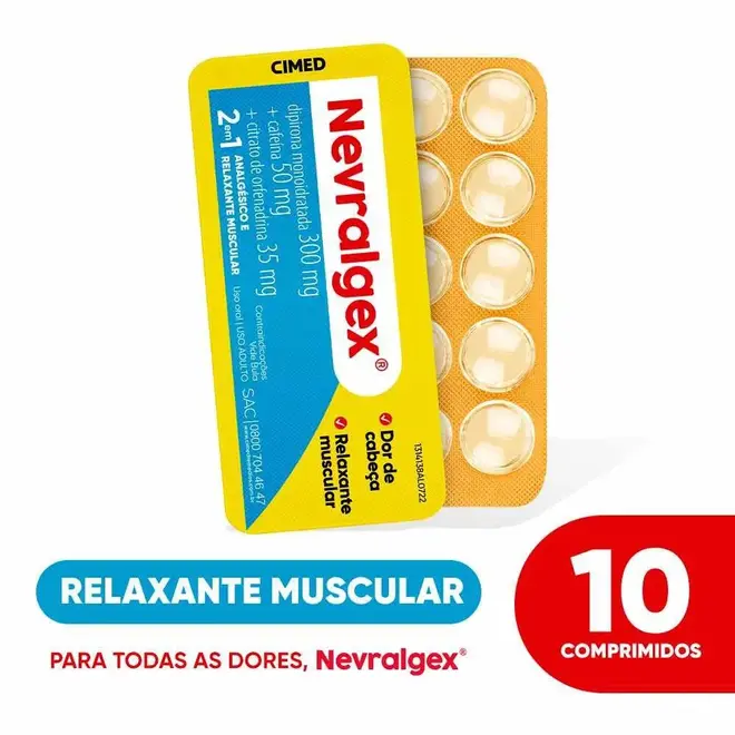 Nevralgex Com 10 Comprimidos Cimed