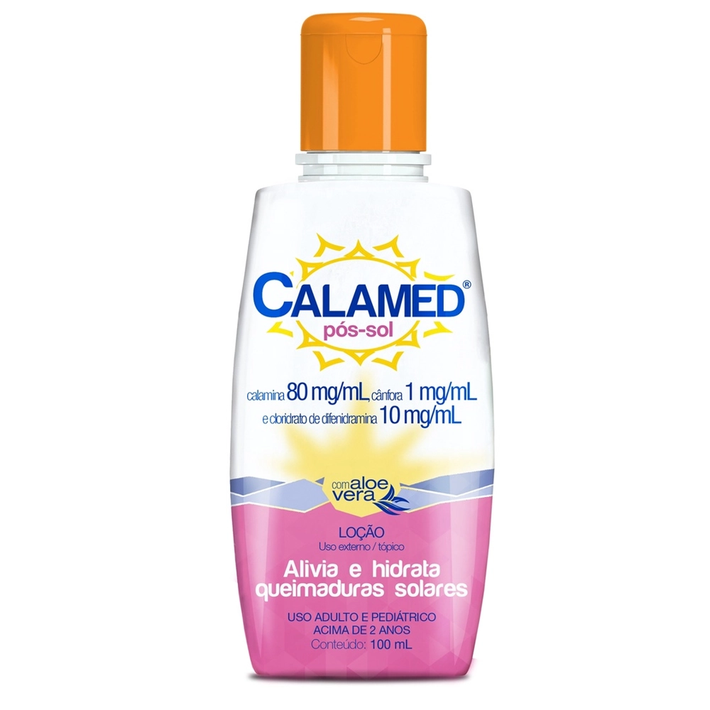 Calamed Pós-sol Calamed loção, 100mL P7897947604582 - Calamed Pós-Sol Loção Com ...