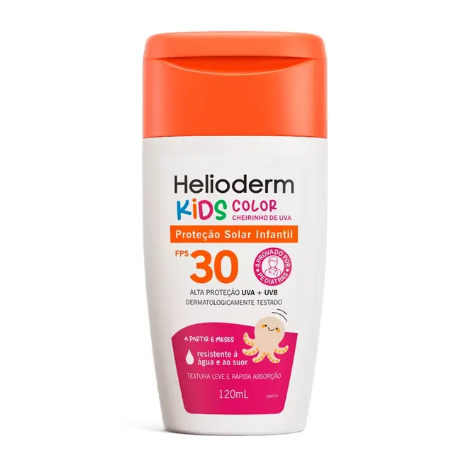 Protetor Solar Helioderm Kids Colors Fps 30, 120G