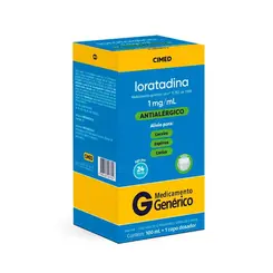 Loratadina 1Mg/Ml Xarope Com 100Ml Cimed