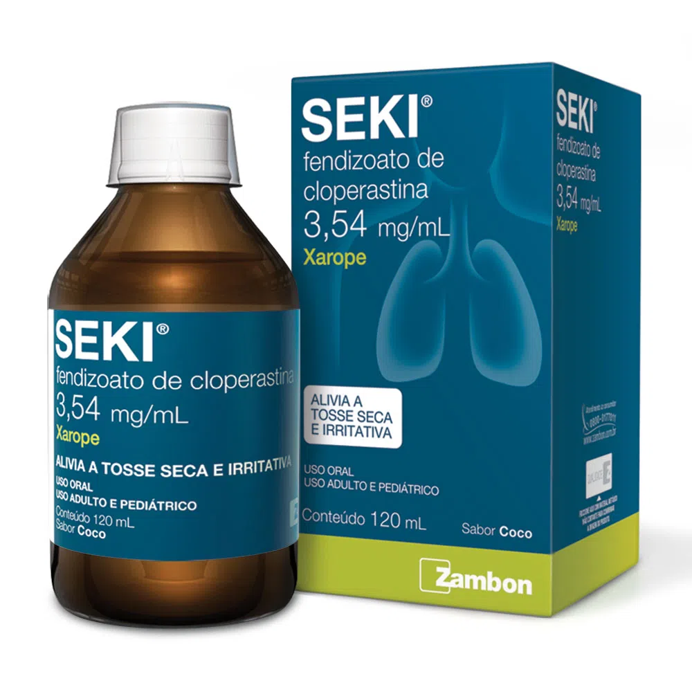 Seki 3,54mg xarope frasco com 120ml + copo medidor