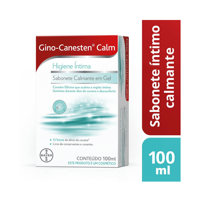 Sabonete Gel Íntimo Gino-Canesten Calm 100mL P7891106912273 - Gino ...