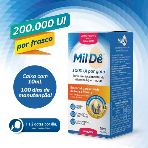 Mildê 1000Ui Gotas Com 10Ml Gross