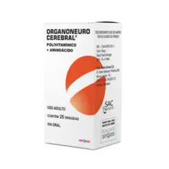 Organoneuro Cerebral Com 25 Drágeas Gross