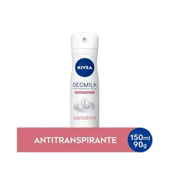 Desodorante Nivea Aerosol Deomilk Beauty Elixir Sensitive Com 150Ml