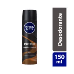Desodorante Masculino Nivea Men Deep Amadeirado Aerosol Com 150Ml