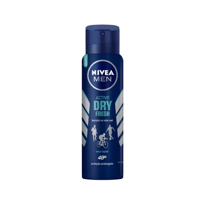 Desodorante Masculino Nivea Men Active Dry Fresh Aerosol Com 150Ml
