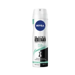 Desodorante Feminino Nivea Invisible For Black & White Fresh Aerosol Com 150Ml