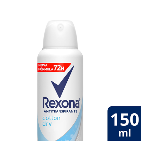 Desodorante Rexona Motion Sense Cotton Dry - Feminino 150ml - (Link de  venda abaixo) 