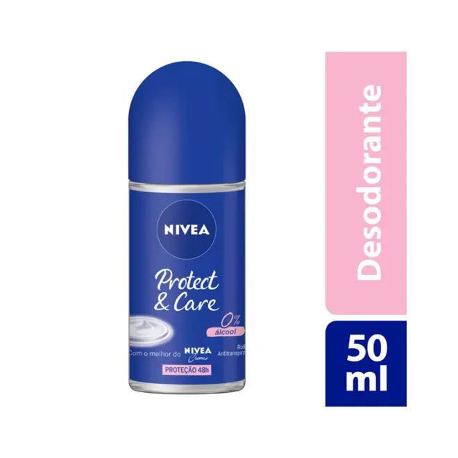 Desodorante Nivea Protect & Care Roll-On, 50Ml