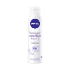 Desodorante Feminino Nivea Sensitive & Pure Aerosol Com 150Ml