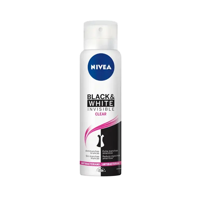 Desodorante Nivea Aerosol B&W Clear Com 150Ml