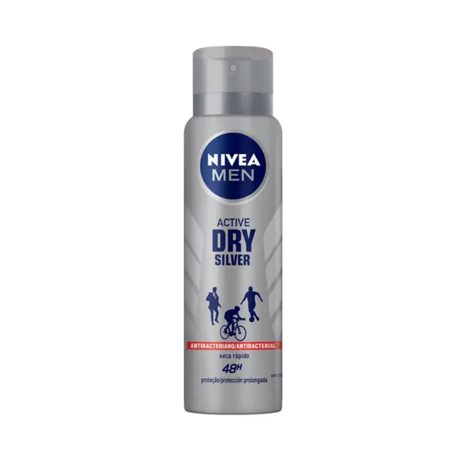 Desodorante Masculino Nivea Men Protect Silver Aerosol Com 150Ml