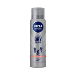 Desodorante Masculino Nivea Men Protect Silver Aerosol Com 150Ml