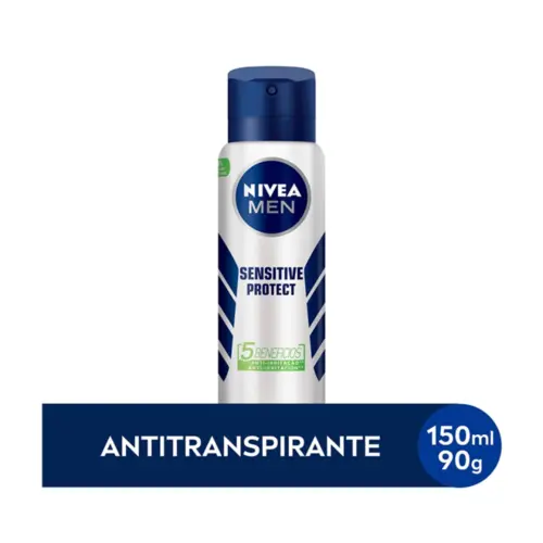 Desodorante Masculino Nivea Men Protect Sensitive Aerosol Com 150Ml