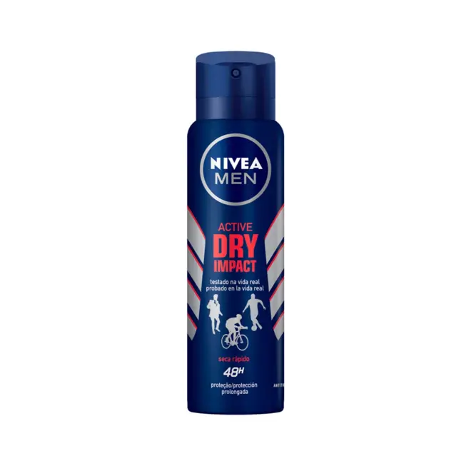 Desodorante Masculino Nivea For Men Dry Impact Aerosol Com 150Ml