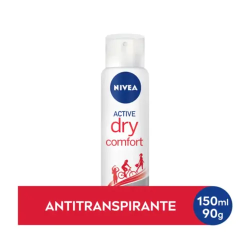 Desodorante Feminino Nivea Dry Comfort Aerosol Com 150Ml