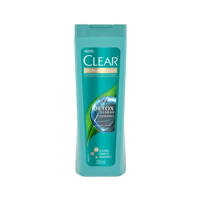 Shampoo Anticaspa Clear Detox Diário 200Ml