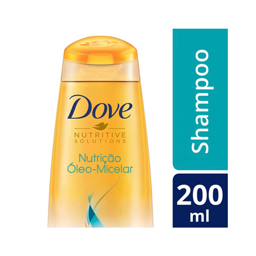 Shampoo Dove Nutrição Óleo Micelar 200mL P7891150055186 Shampoo Dove