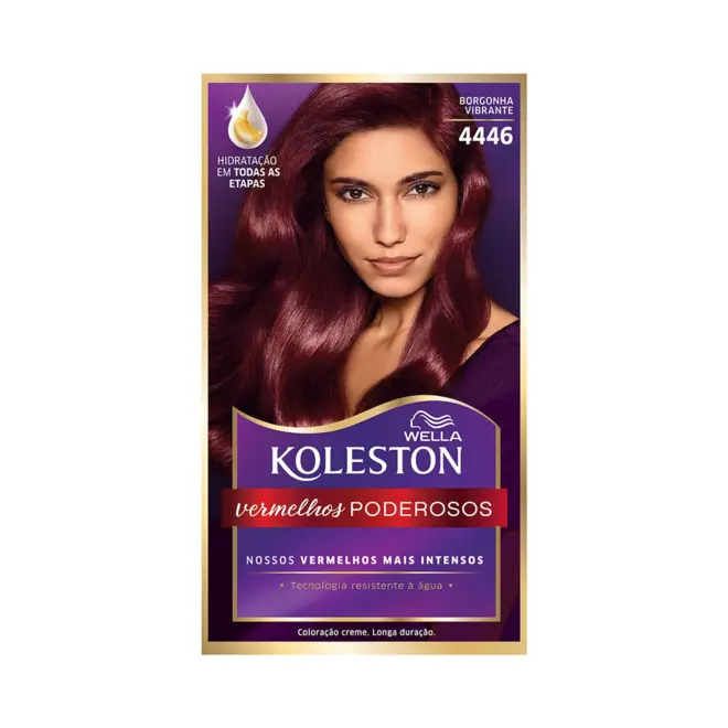 Tintura Wella Koleston Nº 4446 Borgonha Vibrante