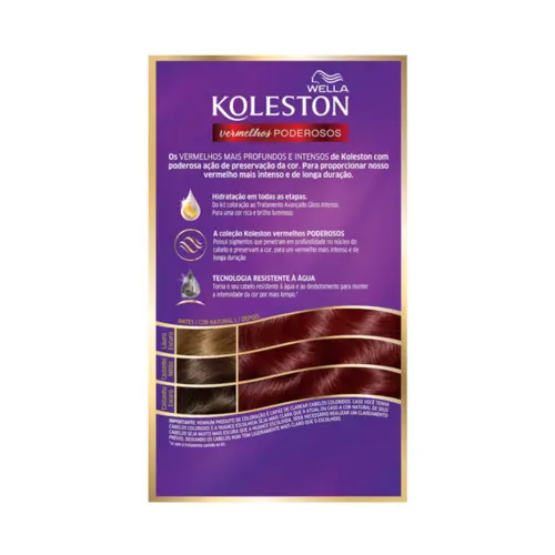 Tintura Wella Koleston Nº 4446 Borgonha Vibrante