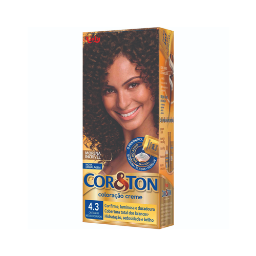 Tintura Cor & Ton nº 4.3 castanho médio dourado P7896000716675 ...