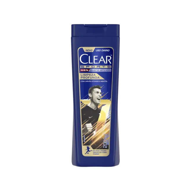 Shampoo Anticaspa Clear Men Limpeza Profunda Com 200Ml