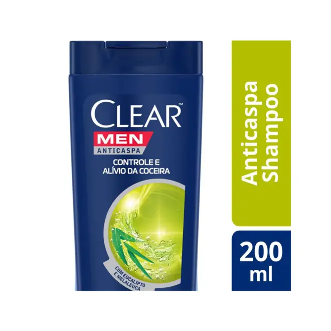 Shampoo Anticaspa Clear Men Controle Da Coceira Com 200Ml