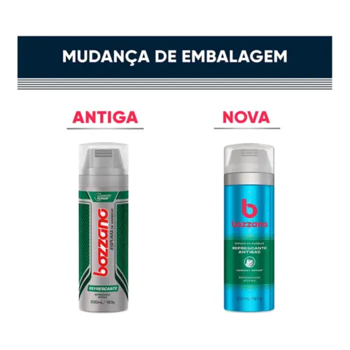Espuma De Barbear Bozzano Refrescante Com 190G
