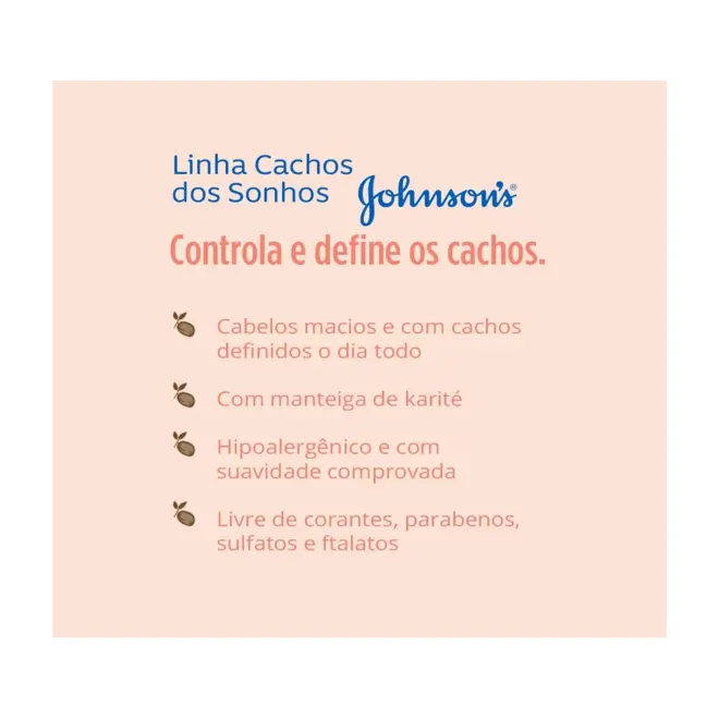 Shampoo Johnson’S Baby Cabelos Cacheados 400Ml