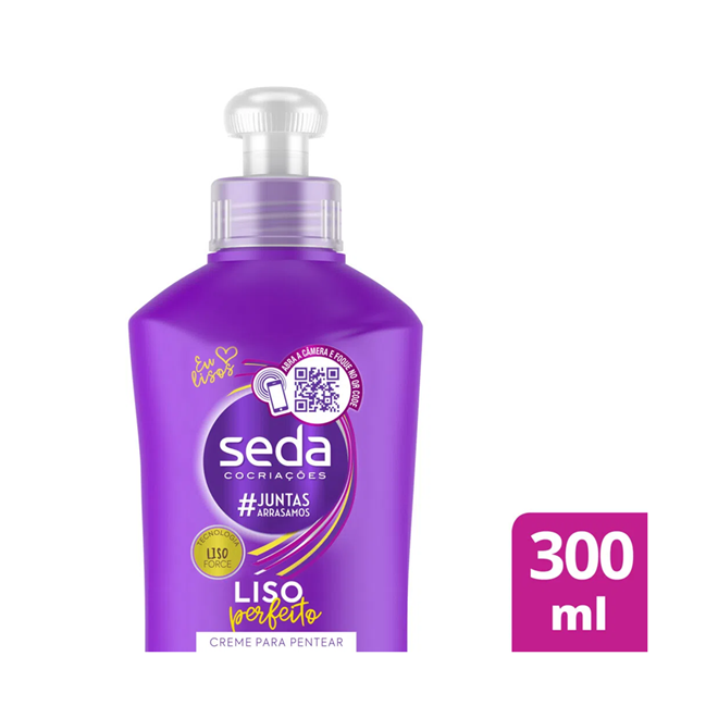 Creme de Pentear Seda Liso Perfeito 300mL P7891037010048 - Creme De ...
