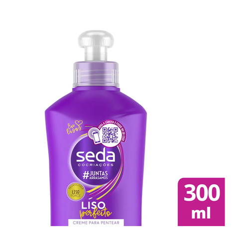 Creme de Pentear Seda Liso Perfeito 300mL P7891037010048 - Creme De ...