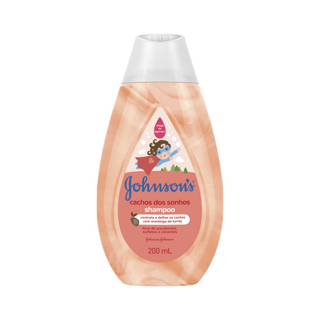 Shampoo Johnson’s Baby Cabelos Cacheados 200mL P7891010030391 Shampoo