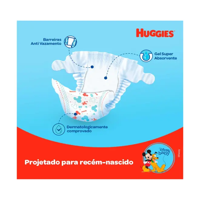 Fralda Huggies Tripla Proteção Mega Xxg Com 32 Unidades