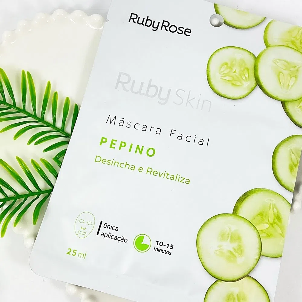 MASCARA FACIAL RUBY ROSE SKIN PEPINO HB702 - Máscara Facial Ruby Rose ...