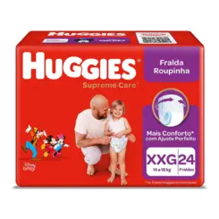 Fralda Roupinha Huggies Supreme Care Xxg, 24 Unidades