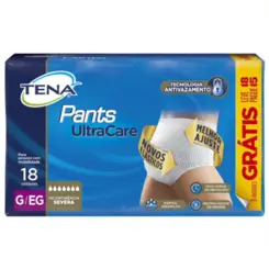 Roupa Íntima Descartável Tena Pants Ultra G/Eg Leve 18 Pague 15