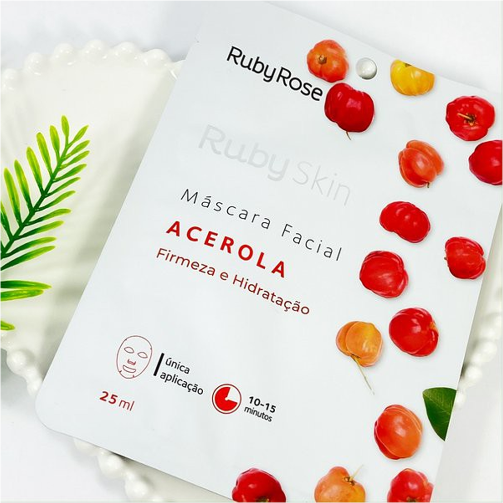 MASCARA FACIAL RUBY ROSE SKIN ACEROLA HB701 - Máscara Facial Ruby Rose ...
