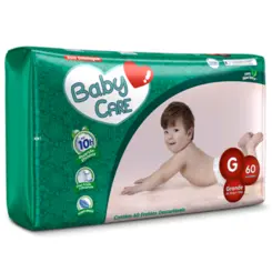 Fralda Baby Care G Com 60 Unidades