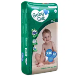 Fralda Baby Care Xxg Com 40 Unidades