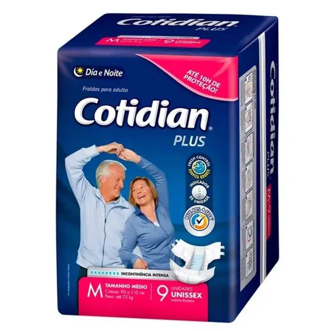 Fralda Cotidian Plus M Com 8 Unidades