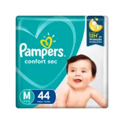 Fralda Pampers Confort Sec Mega M Com 44 Unidades