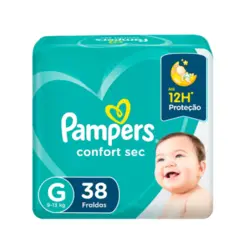 Fralda Pampers Total Confort G, 38 Unidades