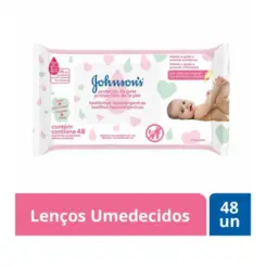 Lenços Umedecidos Johnson S Baby Extra Cuidado Com 48 Unidades