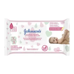 Lenços Umedecidos Johnson S Baby Extra Cuidado Com 48 Unidades